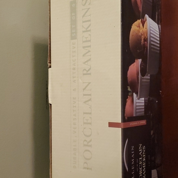 Bellemain Porcelain Ramekins NIB Set of 6 - Picture 2 of 6